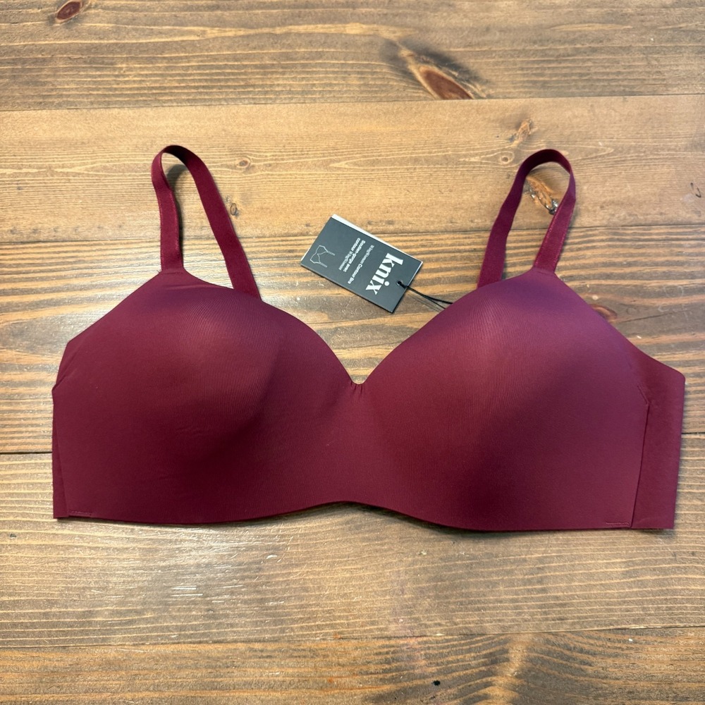 NWT Knix Wing Woman Contour Bra Maroon Wireless Size 44DD Comfort MSRP $68